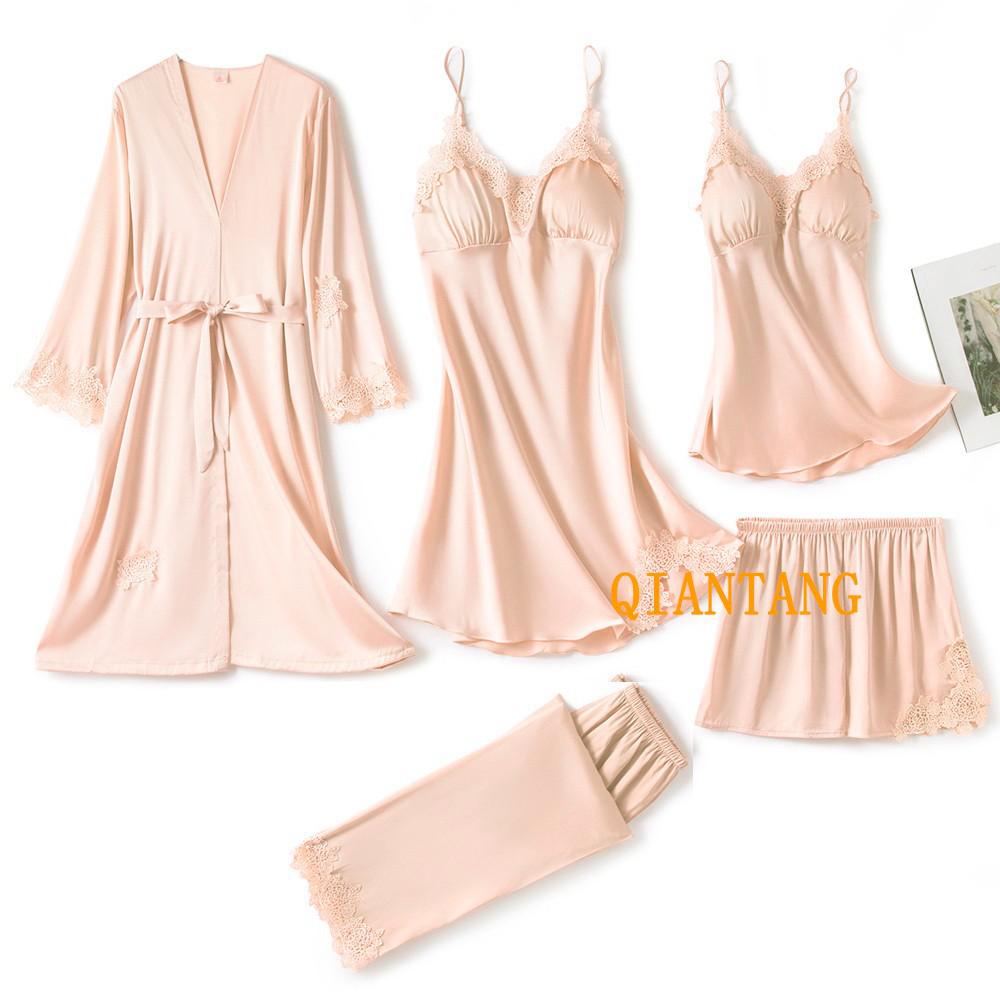 Pijama Daiane 5 Peças - Vermelho II