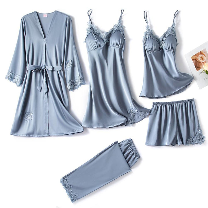 Pijama Daiane 5 Peças - Cinza II